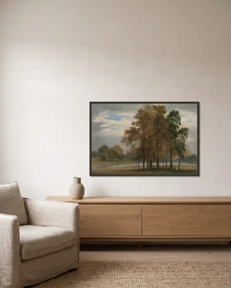 Hyde Park, John Martin v rámu na stěně