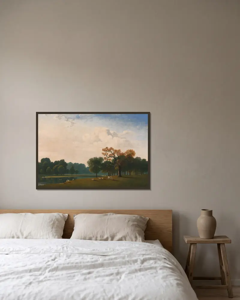 Kensington Gardens, 1815 – Nr. 1 von John Martin gerahmt an einer Wand