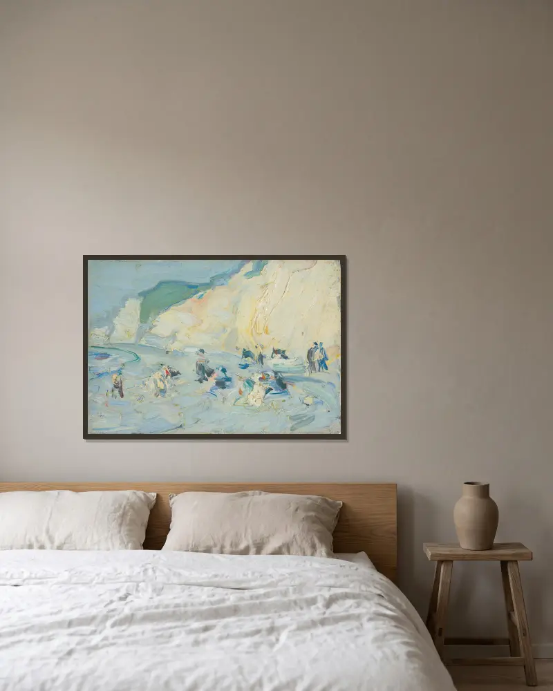 Berneval, Frankreich von Samuel John Peploe gerahmt an einer Wand