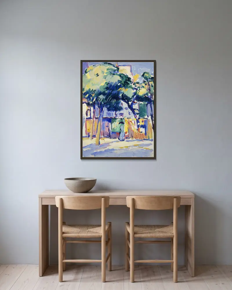 Veules-les-Roses von Samuel John Peploe gerahmt an einer Wand