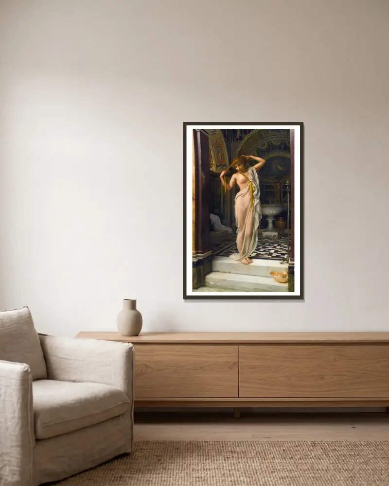 Diadumenè, Edward John Poynter v rámu na stěně