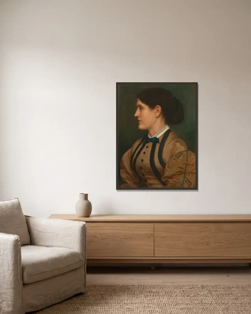 Eliza Eastlake av Edward John Poynter inramad på en vägg