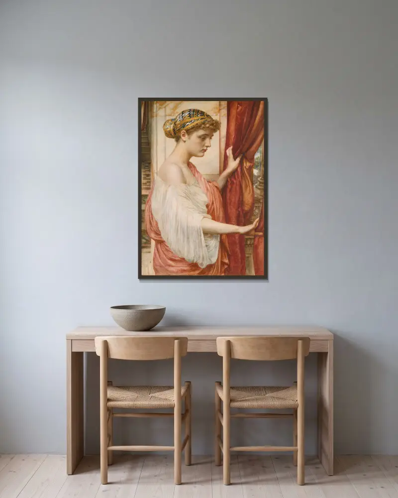 Psyche, Edward John Poynter v rámu na stěně