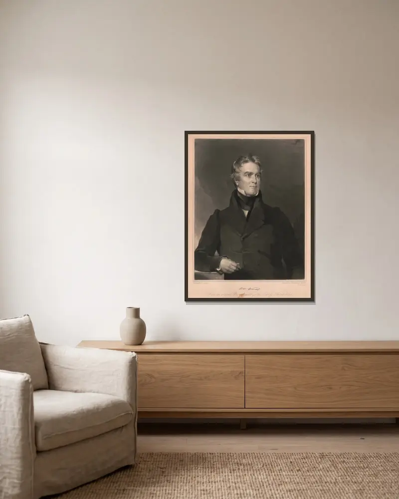 Horace Binney, John Sartain v rámu na stěně