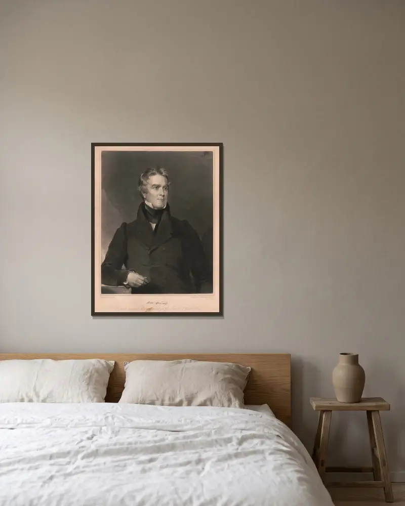 Horace Binney, John Sartain v rámu na stěně