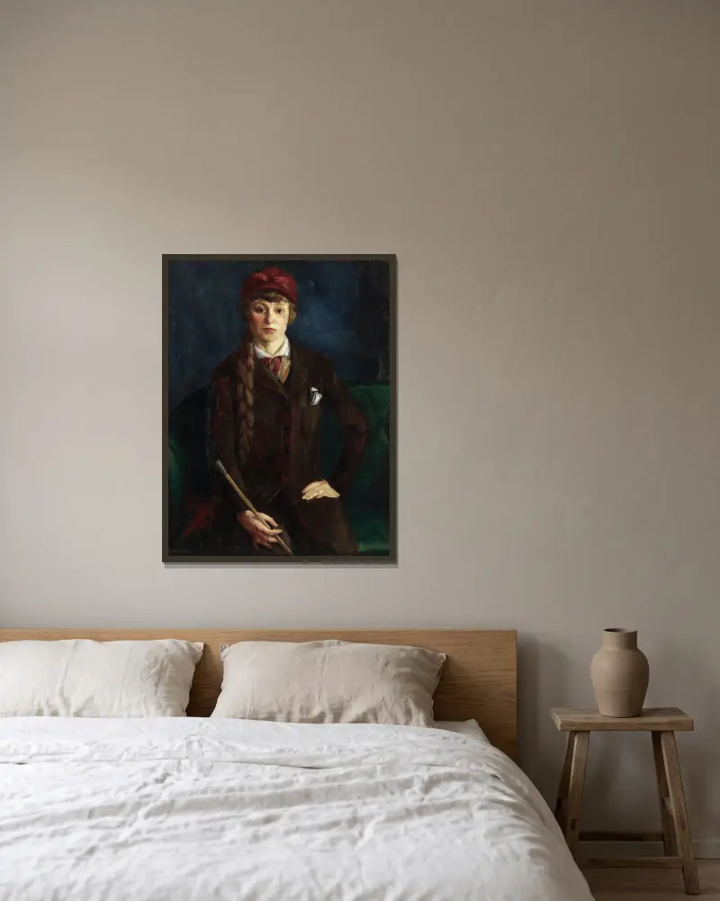Gertrude S. Drick, John Sloan v rámu na stěně