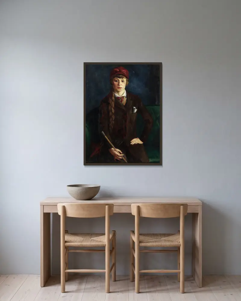 Gertrude S. Drick, John Sloan v rámu na stěně