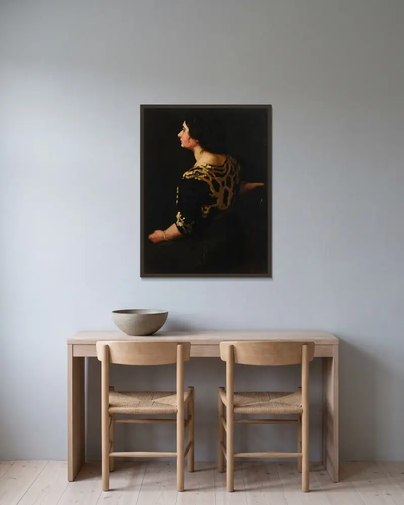 Stein, profil, John Sloan v rámu na stěně