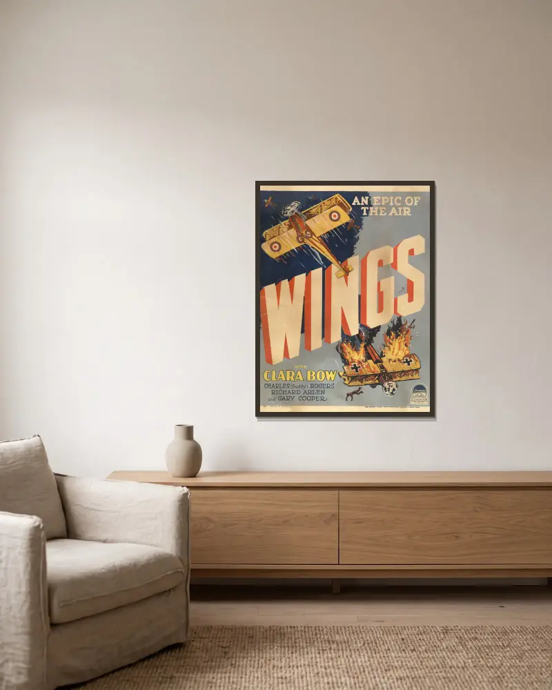 Flügel von John Sloan gerahmt an einer Wand