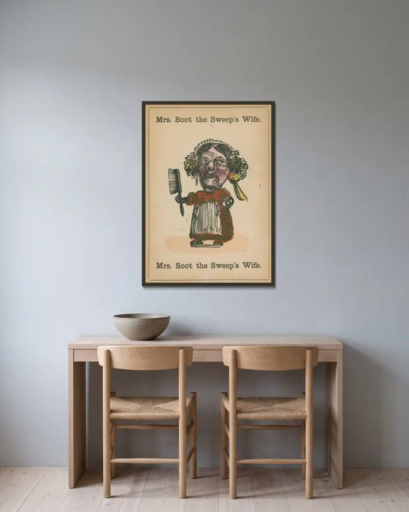 Happy families Pl.37 av Sir John Tenniel inramad på en vägg