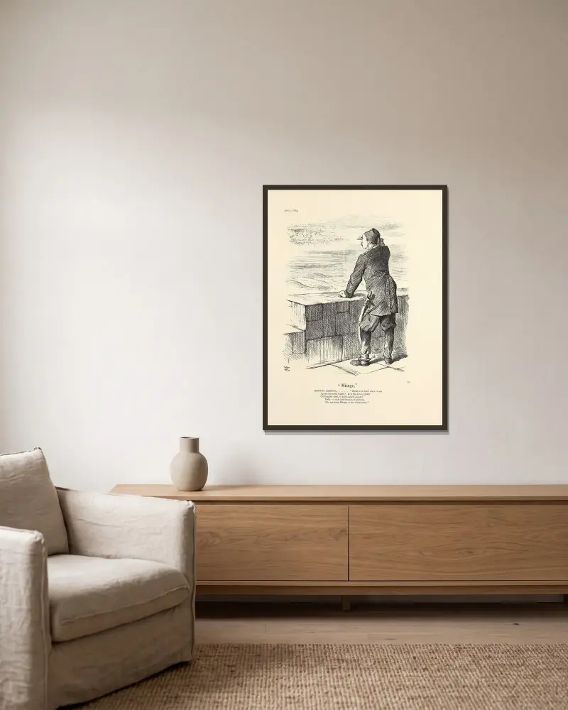 Mirage, Sir John Tenniel w ramie na ścianie