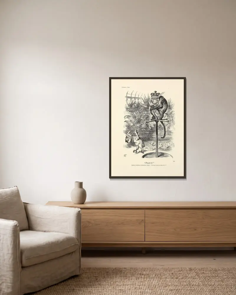 Pluck’d! von Sir John Tenniel gerahmt an einer Wand