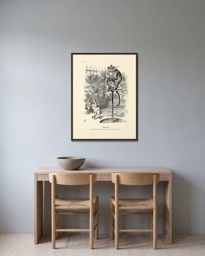 Pluck’d! von Sir John Tenniel gerahmt an einer Wand