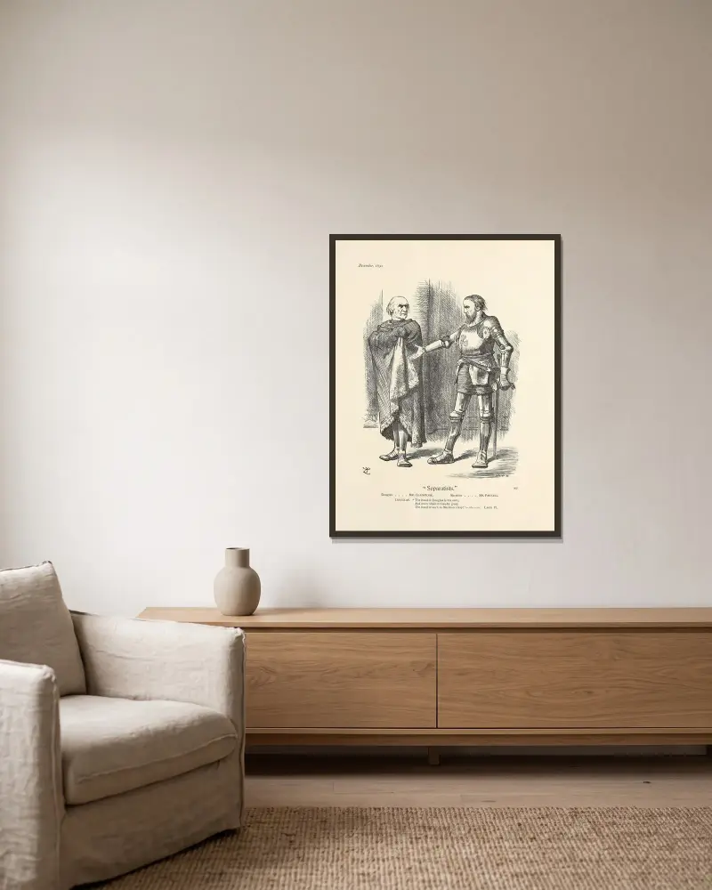 Separatists, Sir John Tenniel w ramie na ścianie