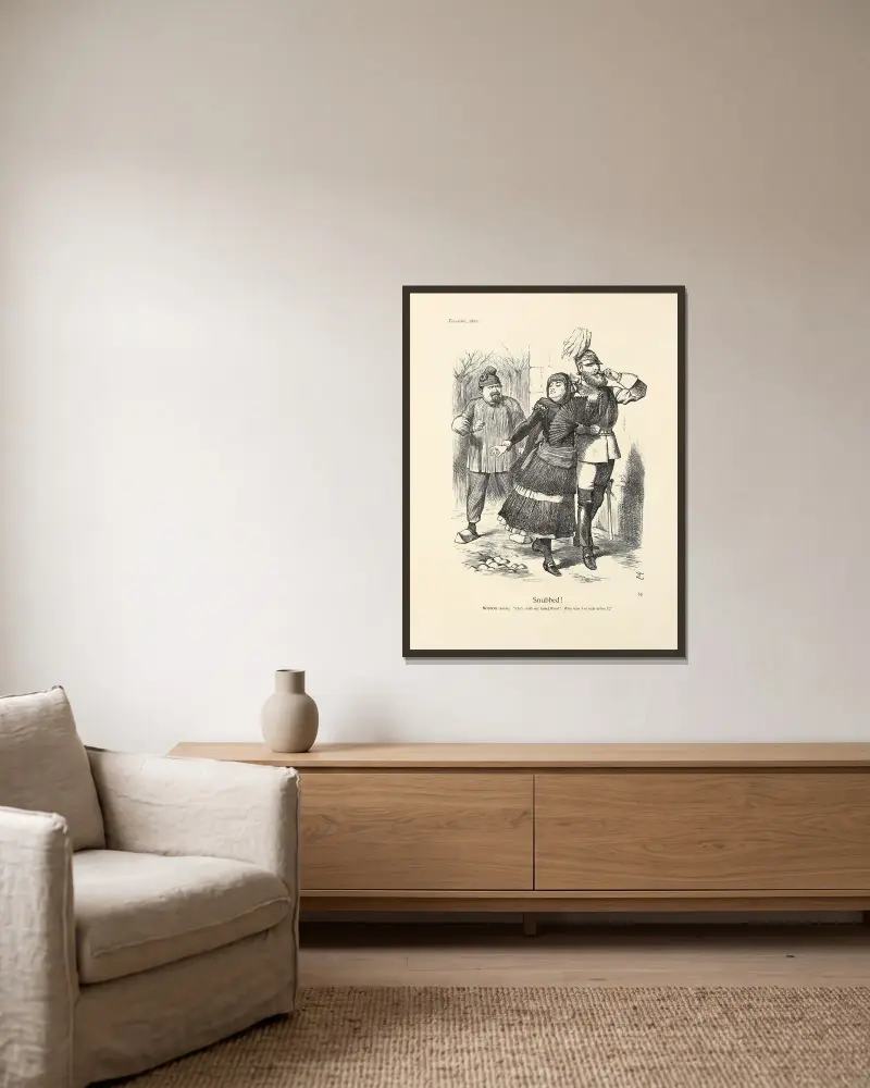 Snubbed, Sir John Tenniel w ramie na ścianie