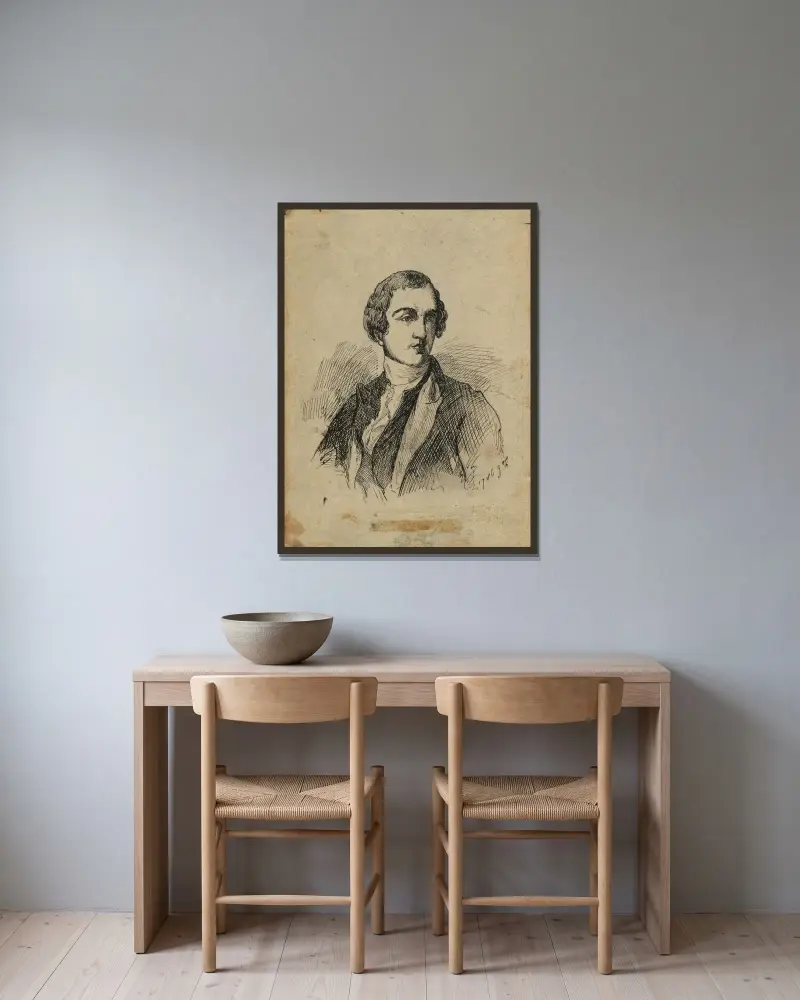 Adjutant General Joseph Reed von John Trumbull gerahmt an einer Wand