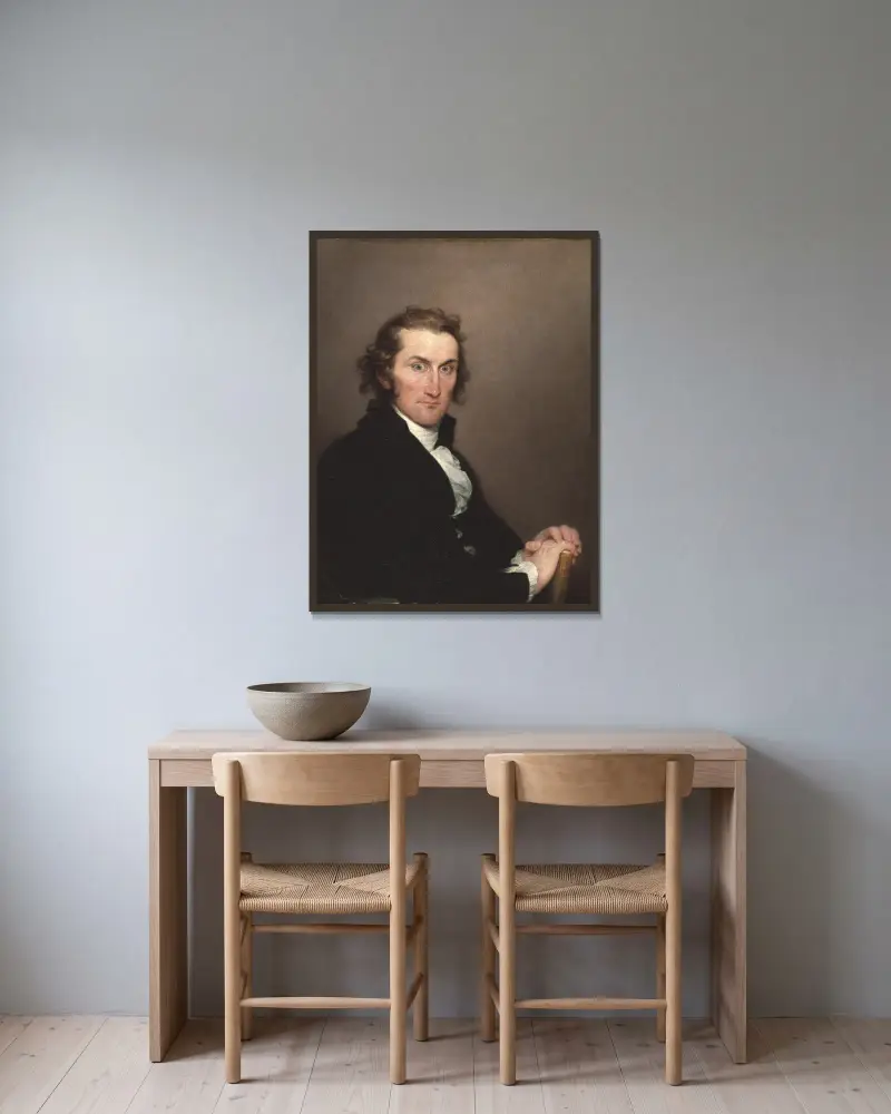 Dr. Lemuel Hopkins, John Trumbull w ramie na ścianie