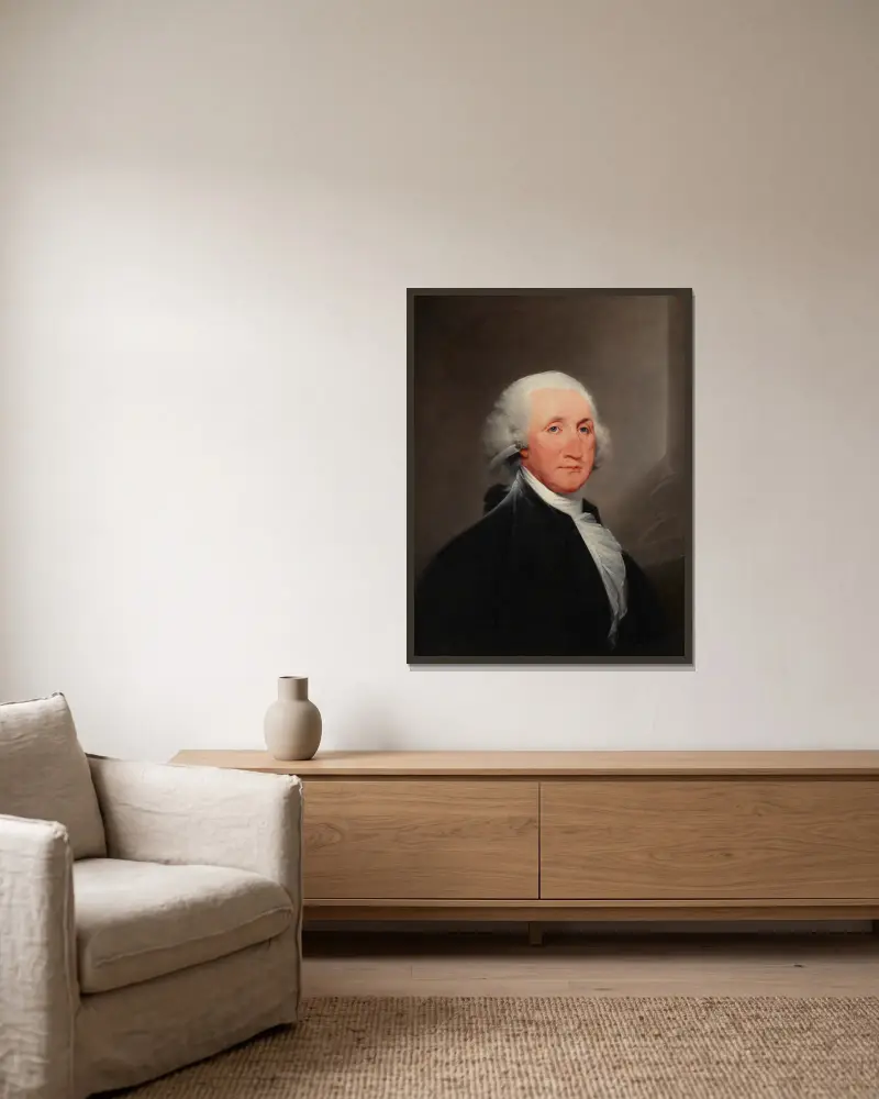 George Washington, John Trumbull v rámu na stěně