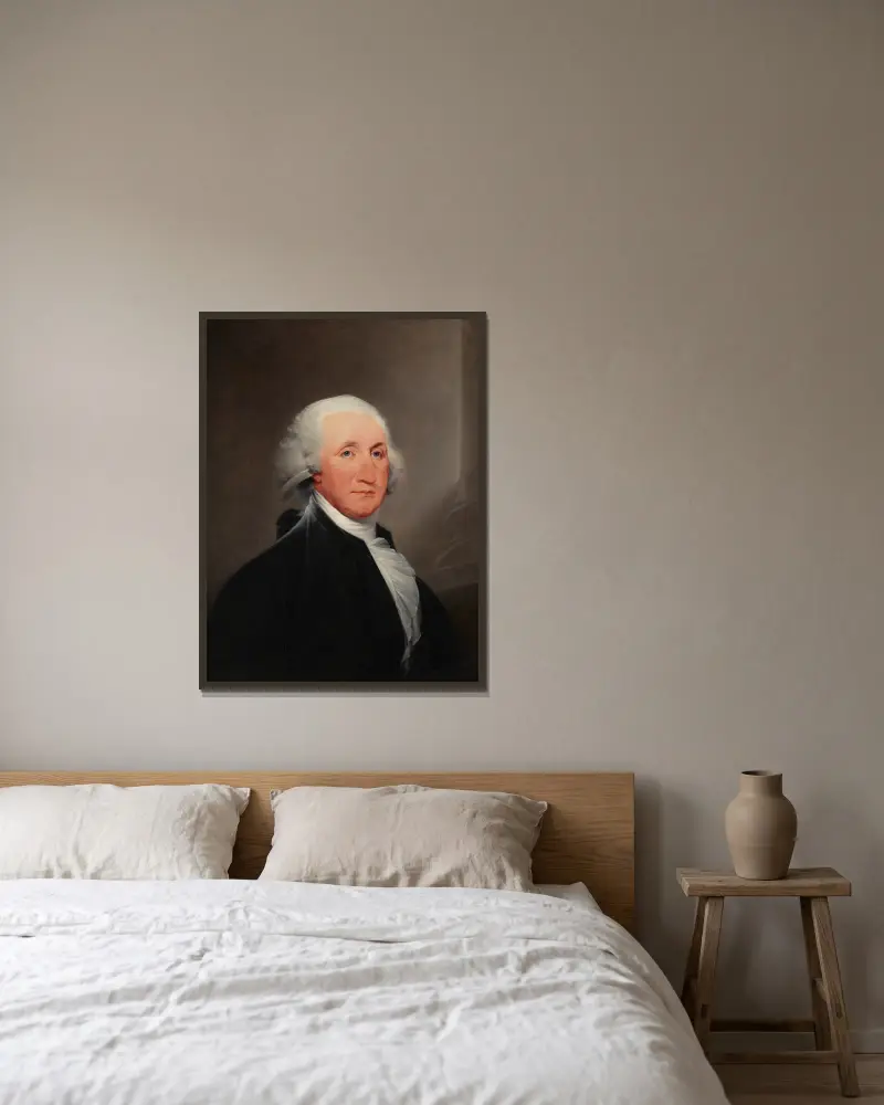 George Washington, John Trumbull v rámu na stěně