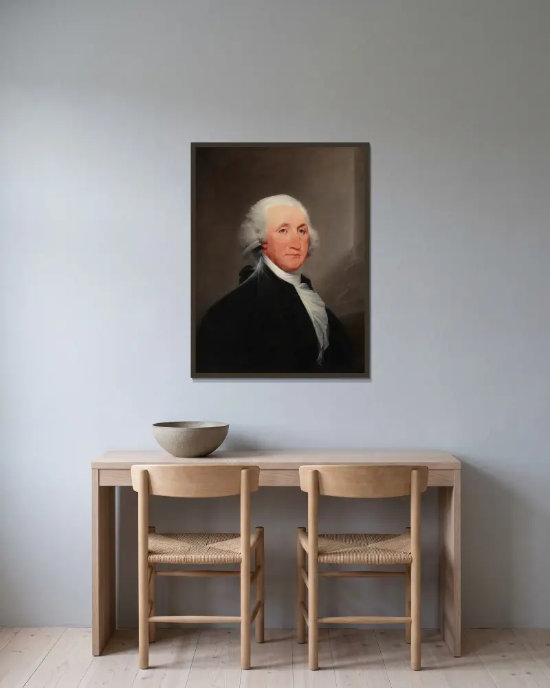 George Washington, John Trumbull v rámu na stěně