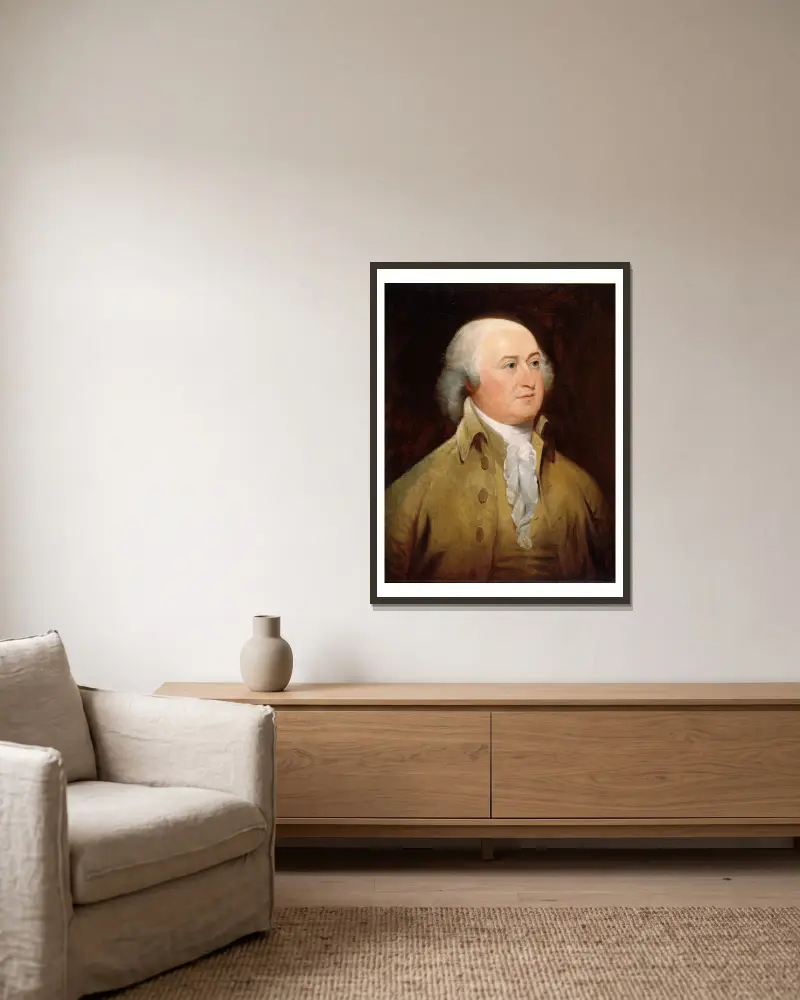John Adams, John Trumbull v rámu na stěně