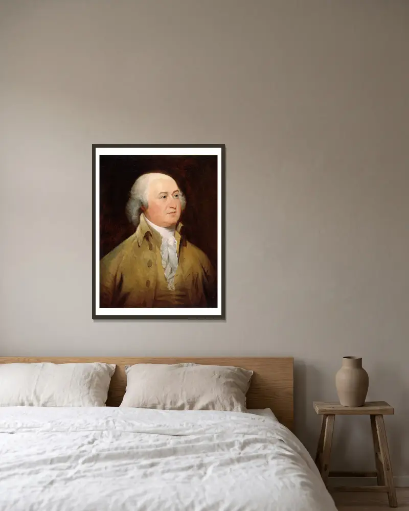 John Adams, John Trumbull v rámu na stěně