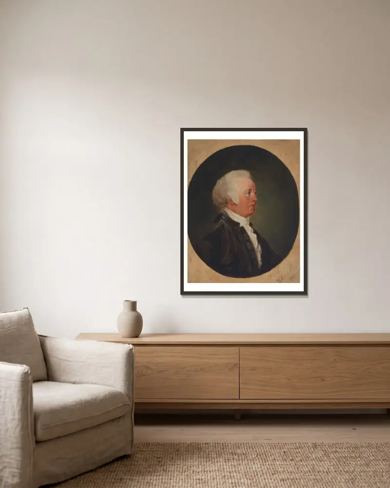 John Rutledge von John Trumbull gerahmt an einer Wand