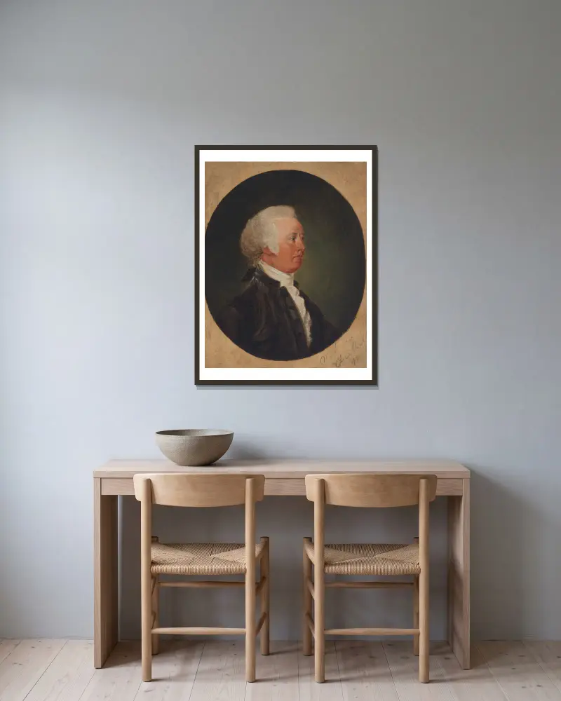 John Rutledge von John Trumbull gerahmt an einer Wand