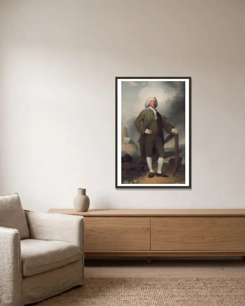 Patrick Tracy von John Trumbull gerahmt an einer Wand