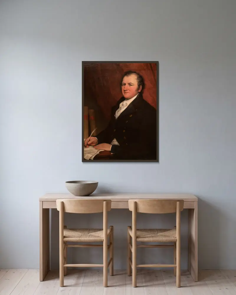 Robert Lenox (1759–1839), John Trumbull w ramie na ścianie