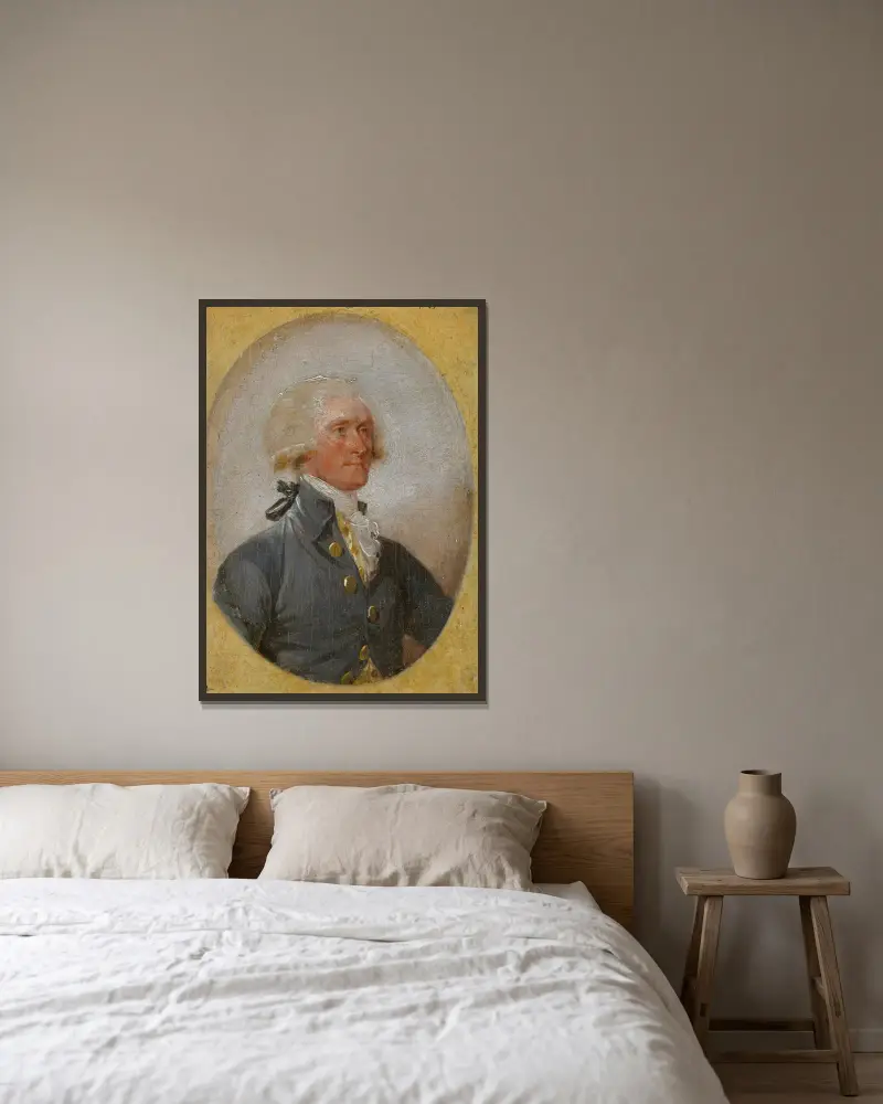Thomas Jefferson, John Trumbull v rámu na stěně
