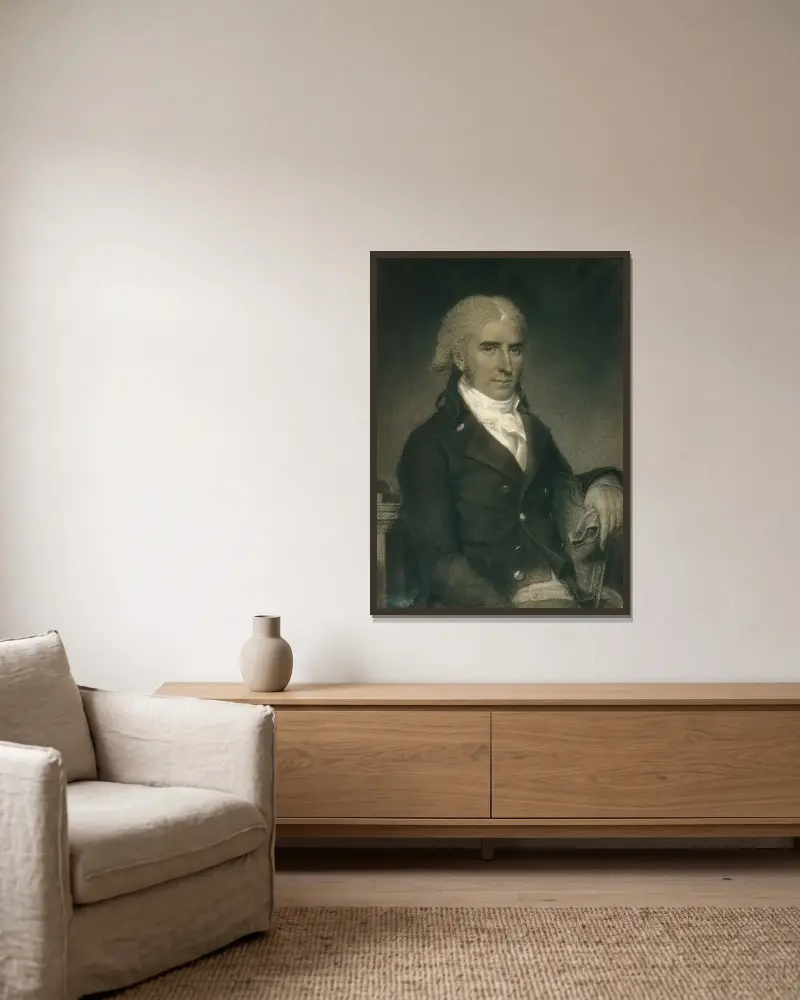Daniel Strobel, Jr. von John Vanderlyn gerahmt an einer Wand