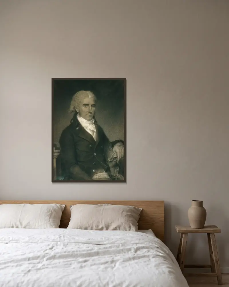 Daniel Strobel, Jr. von John Vanderlyn gerahmt an einer Wand