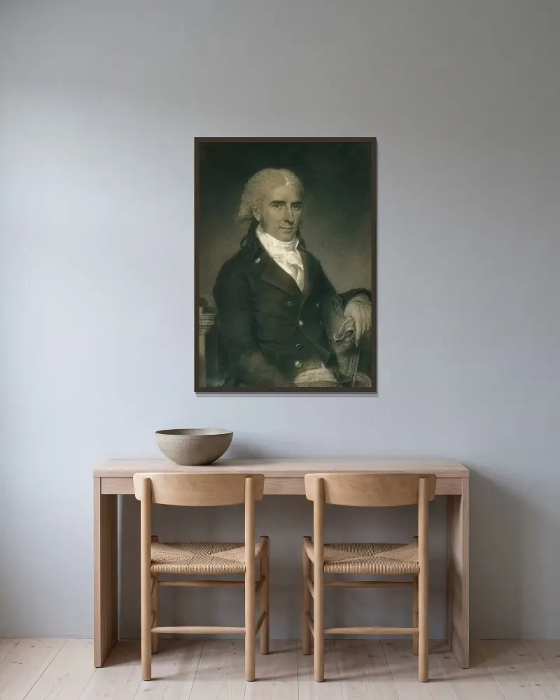 Daniel Strobel, Jr. von John Vanderlyn gerahmt an einer Wand