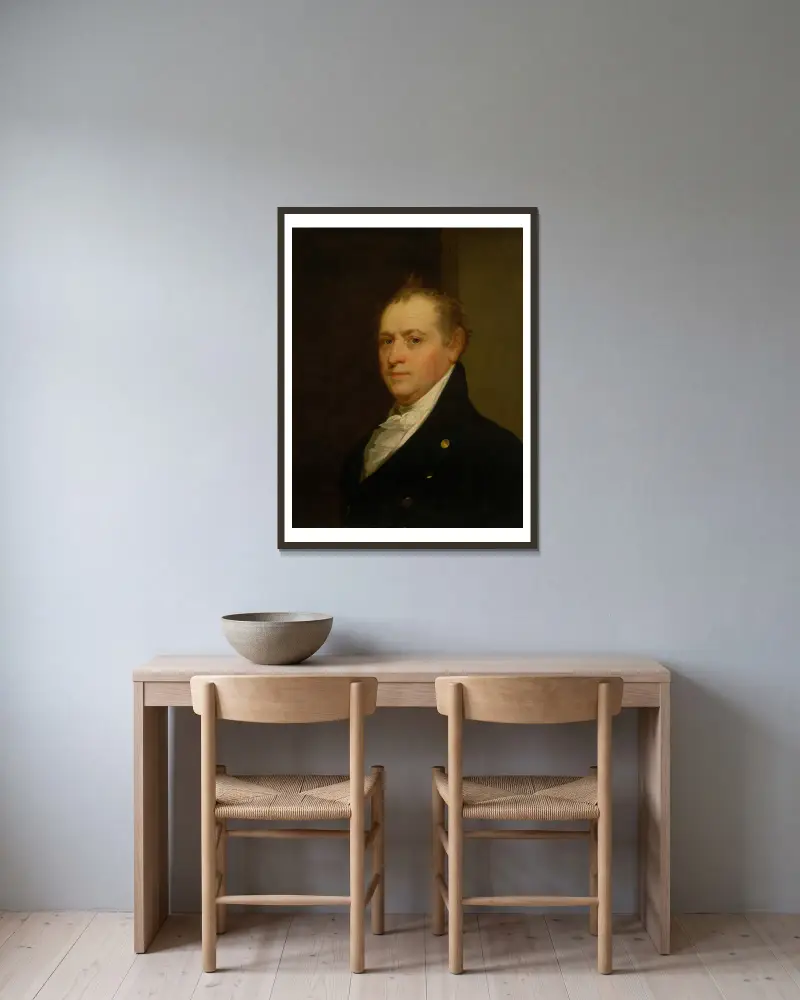 Oliver Wolcott, Jr. von John Vanderlyn gerahmt an einer Wand