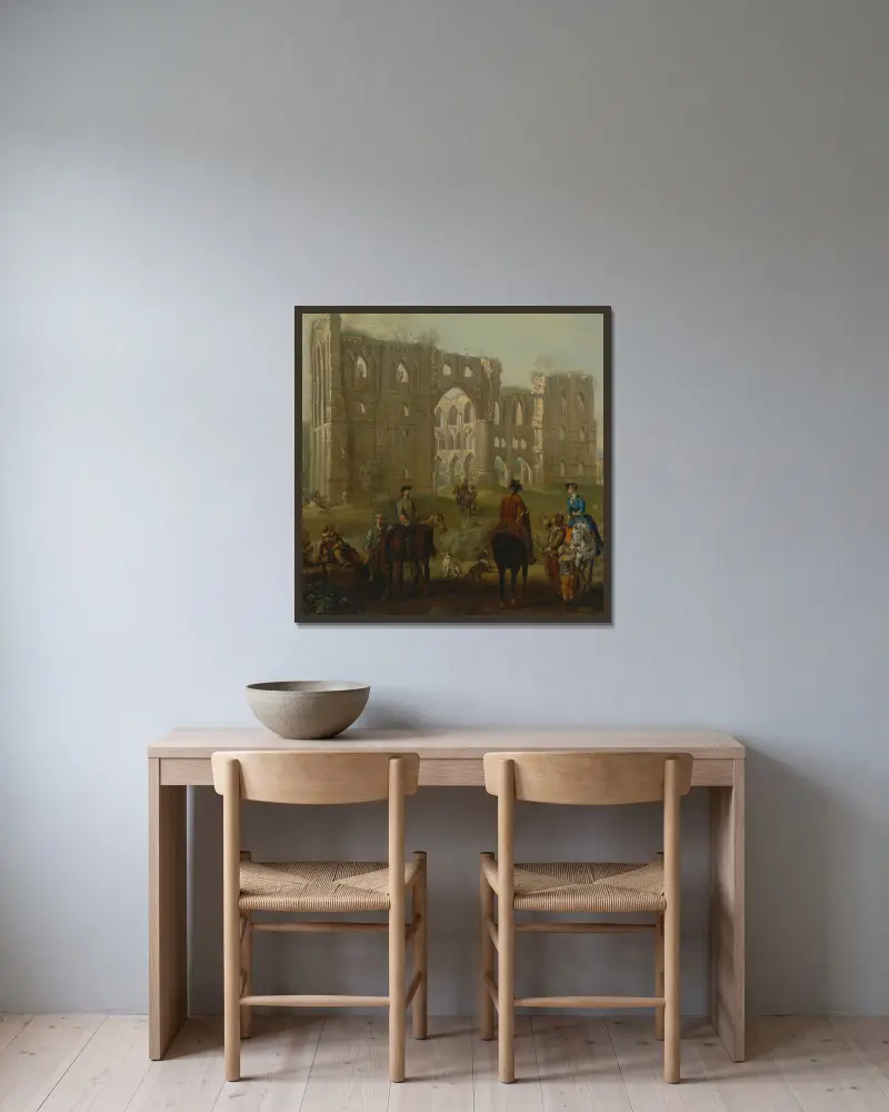 Rievaulx Abbey, John Wootton v rámu na stěně