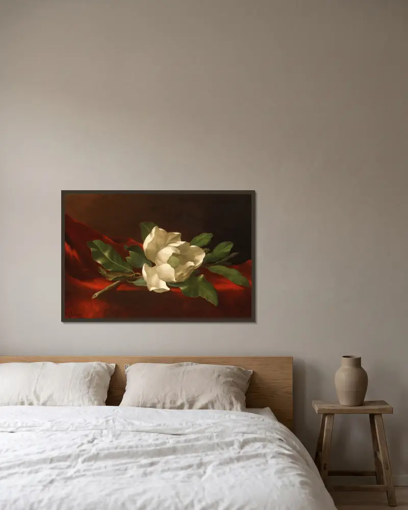 Magnolia, Martin Johnson Heade w ramie na ścianie