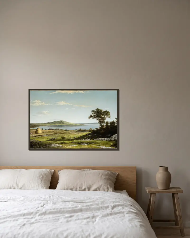 Rhode Island Shore von Martin Johnson Heade gerahmt an einer Wand