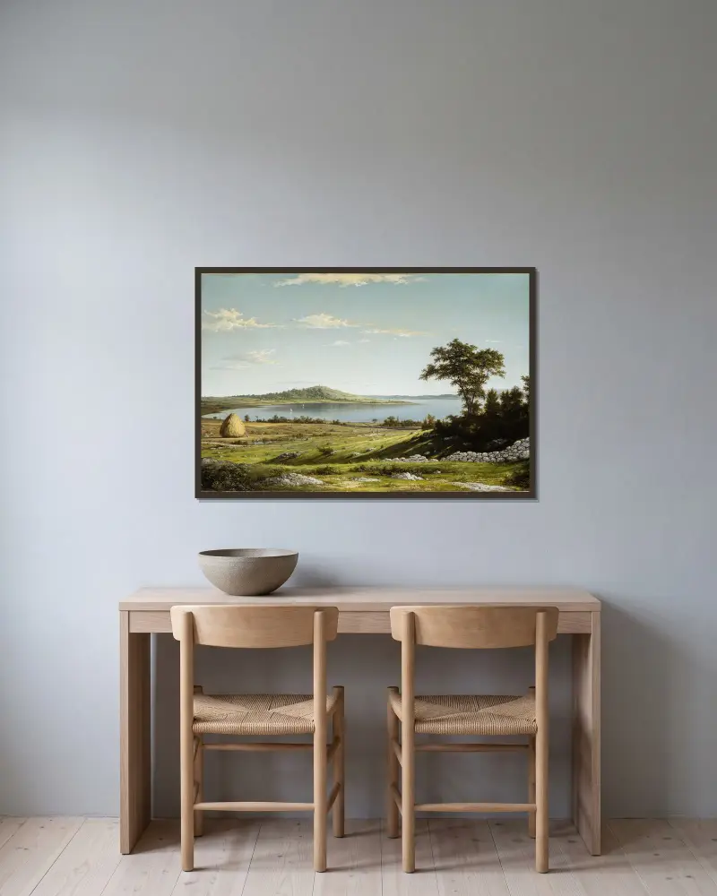Rhode Island Shore von Martin Johnson Heade gerahmt an einer Wand