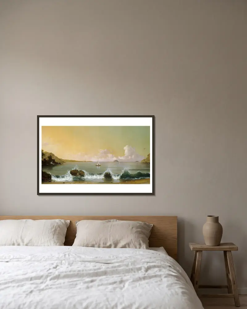 Záliv v Rio de Janeiru, Martin Johnson Heade v rámu na stěně