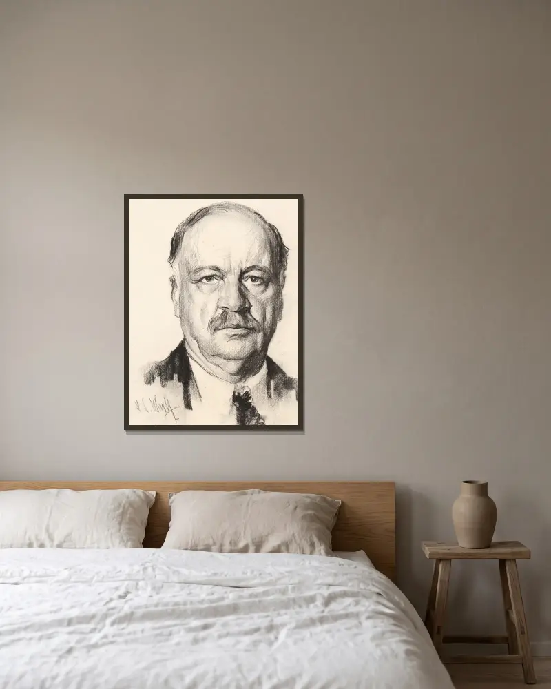 Charles Curtis von Samuel Johnson Woolf gerahmt an einer Wand