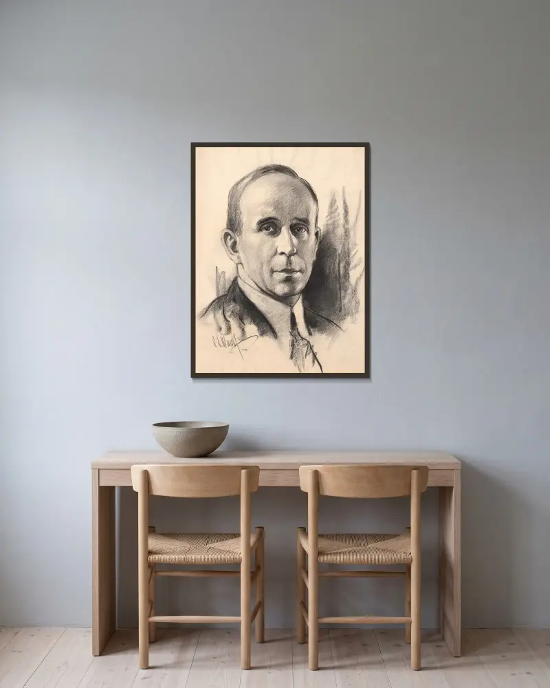 John Raskob, Samuel Johnson Woolf v rámu na stěně