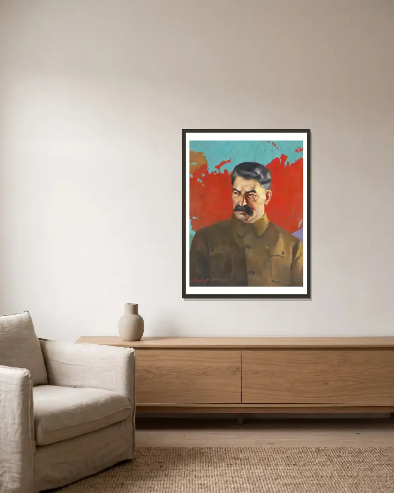 Józef Stalin, Samuel Johnson Woolf w ramie na ścianie