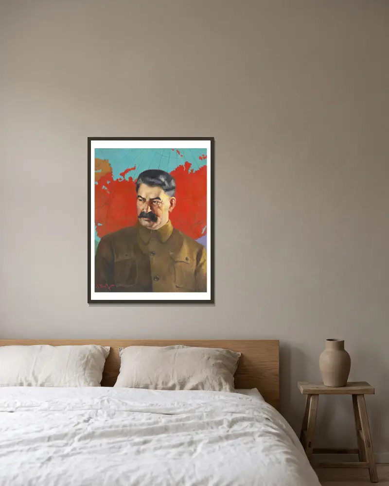 Józef Stalin, Samuel Johnson Woolf w ramie na ścianie