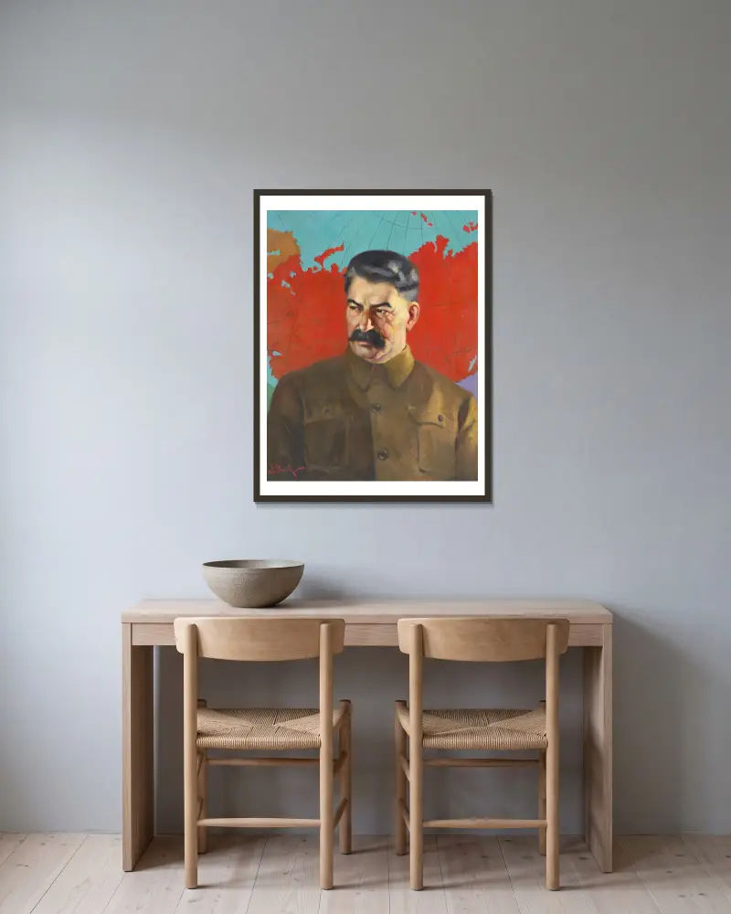 Józef Stalin, Samuel Johnson Woolf w ramie na ścianie