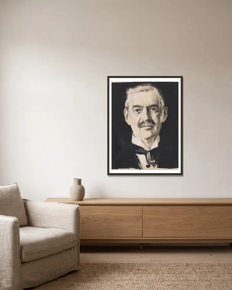 Neville Chamberlain, 1932, Samuel Johnson Woolf v rámu na stěně