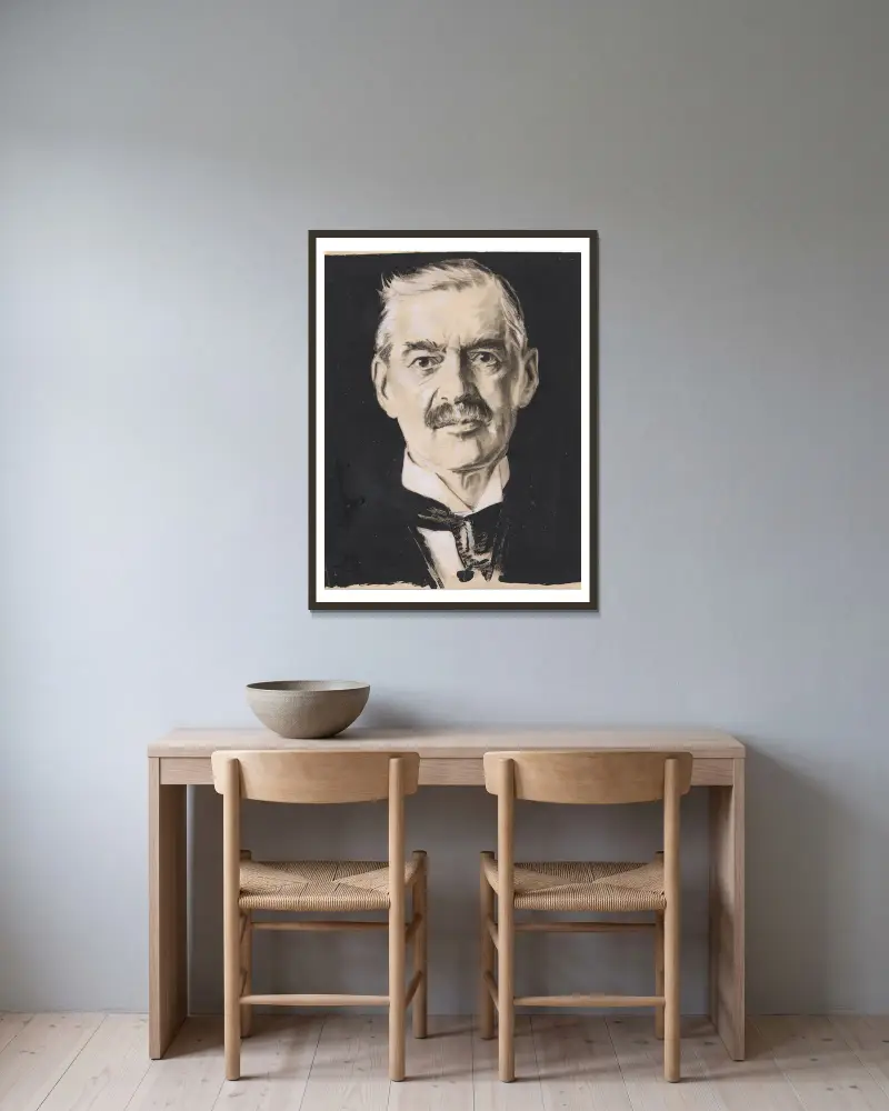Neville Chamberlain, 1932, Samuel Johnson Woolf v rámu na stěně