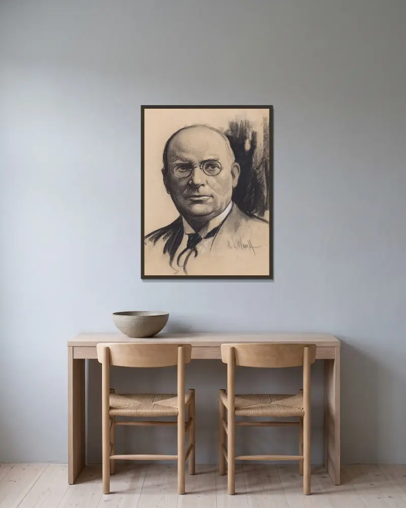 Richard Bedford Bennett, Samuel Johnson Woolf v rámu na stěně