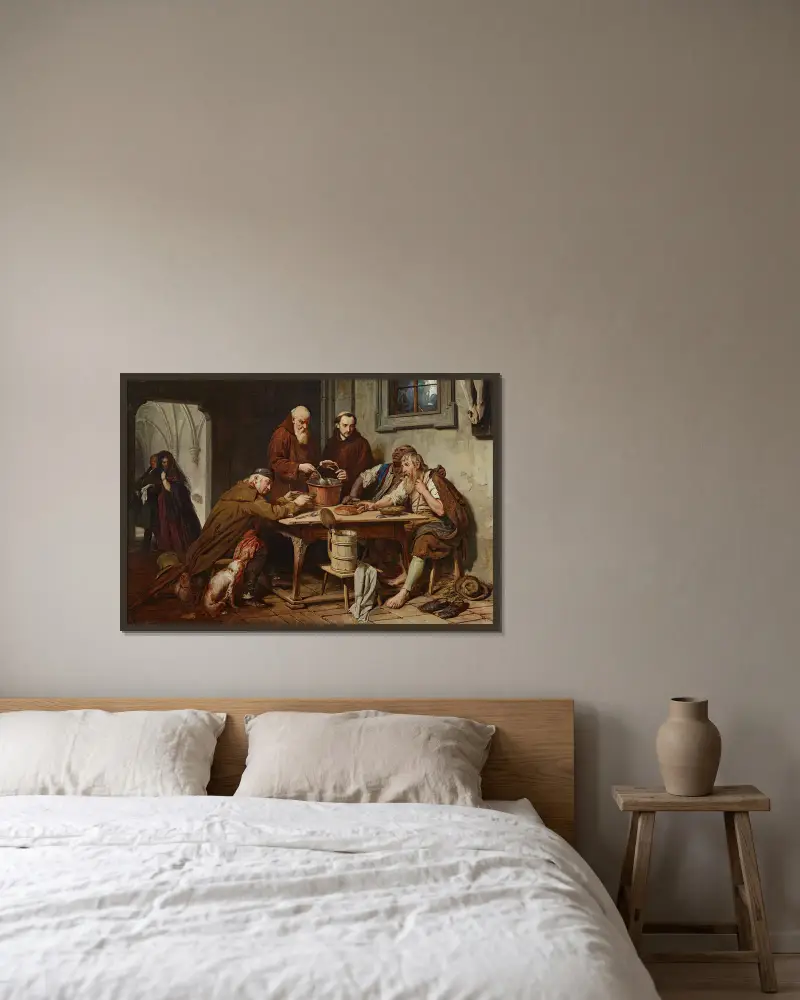 Klostersoppan, Josef Danhauser v rámu na stěně