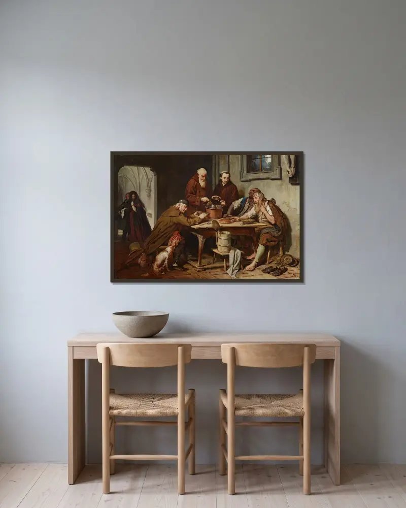 Klostersoppan, Josef Danhauser v rámu na stěně